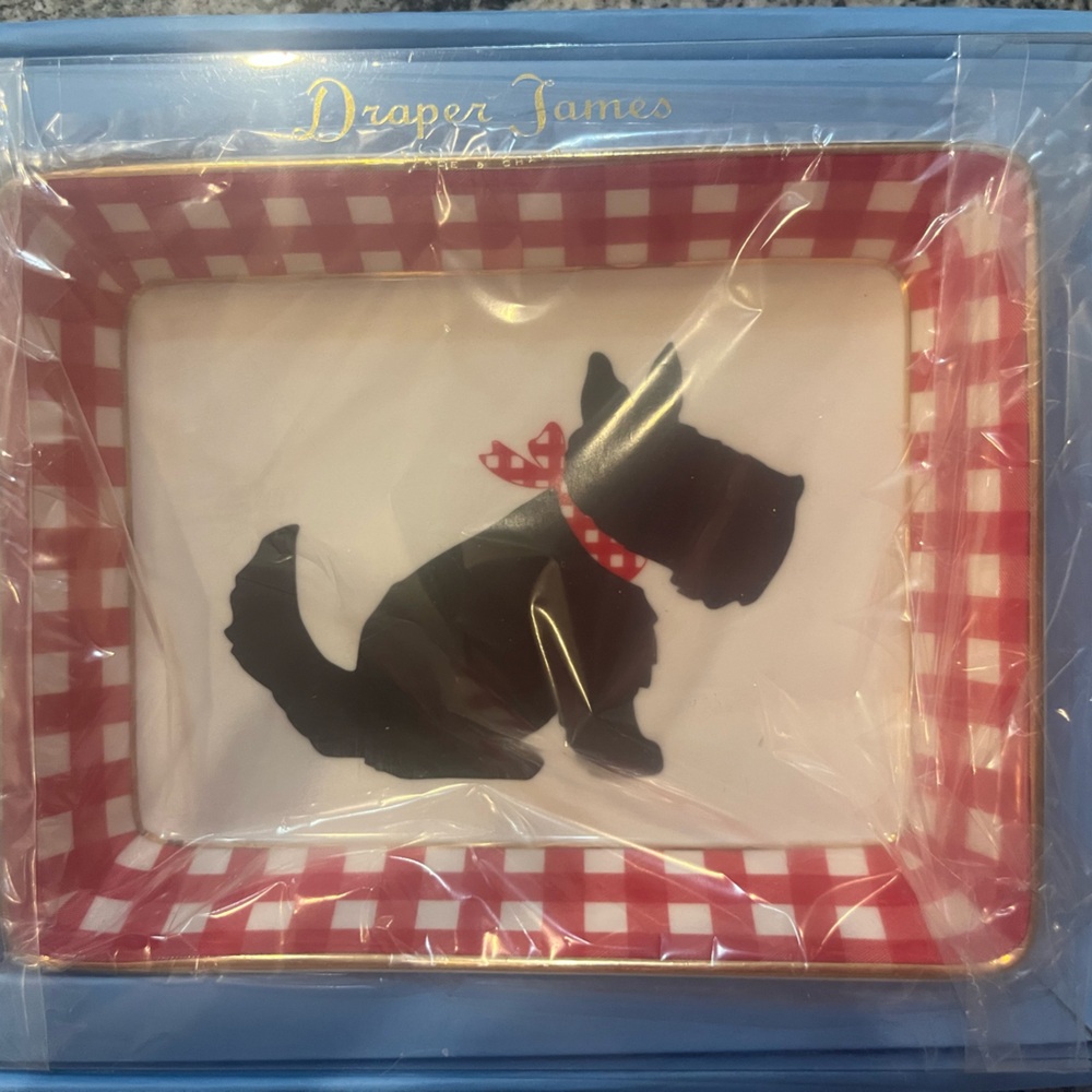 Draper James Scottie Trinket Tray New in Box